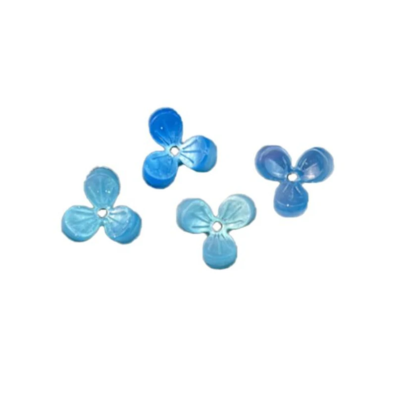 20Pcs New Creative 10MM Acetic Acid Flower Beads Spacer Acrylic Resin Torus Bead Connectors Diy Hair Jewelry Making Acessories