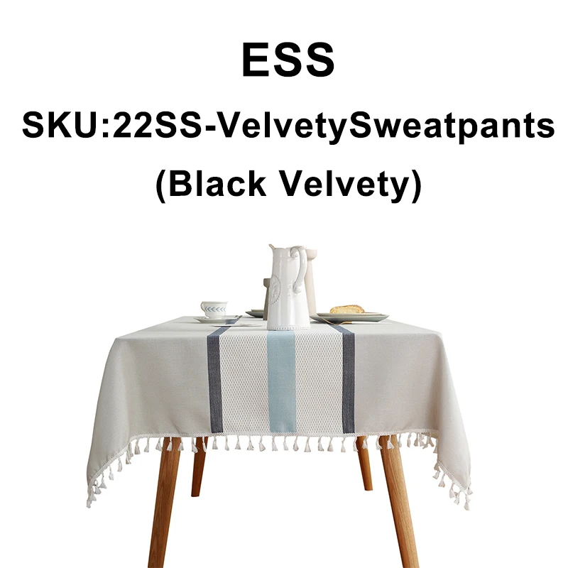 

Table clothes 22SS-VelvetySweatpants ( Black Velvety Letter Print)