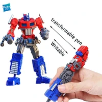 transformers optimus prime action figure deformation pen student stationery toy hasbro boy toy decoration model children gift