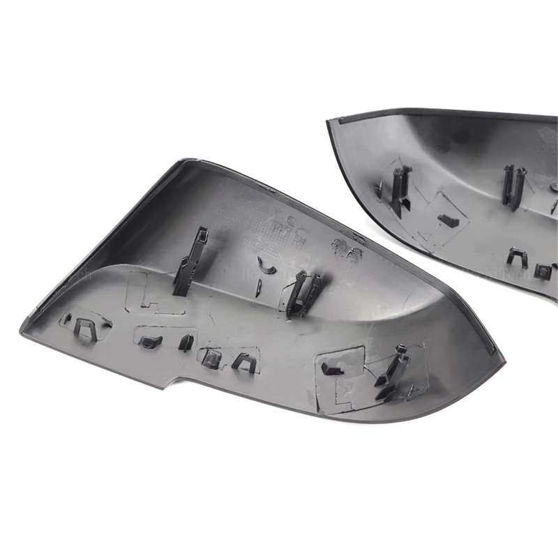 1 пара черных накладок на боковые зеркала в стиле углеродного волокна для BMW серии