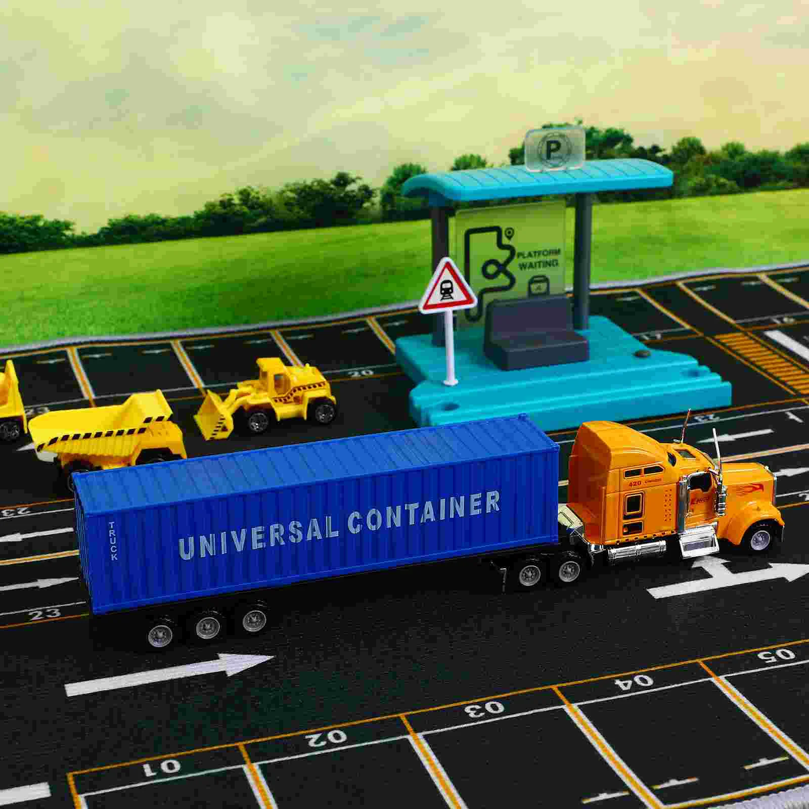 Детская игрушечная модель автомобиля полугрузовики детские игрушки с прицепами