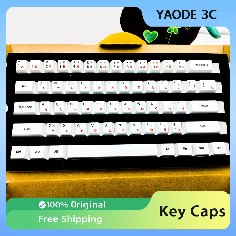 Колпачки для клавиш Everglide JP/KR/RUS 109 вишневый оригинальный профиль сублимационные