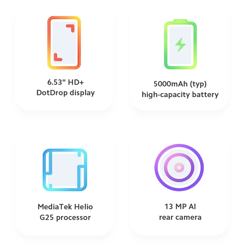 Смартфон Xiaomi Redmi 9A 6 53 дюйма 2 + 32 ГБ 13 МП Android 10 5000 мА | Мобильные телефоны и