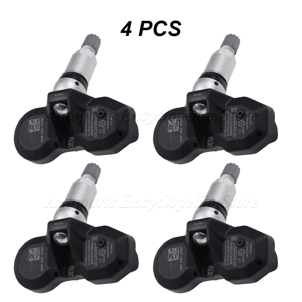 

1/4 шт. для 2009 2010 2011 2012 2013 Porsche Panamera 970 433 МГц датчик давления в шинах 7PP 907275 F TPMS Монитор давления в шинах