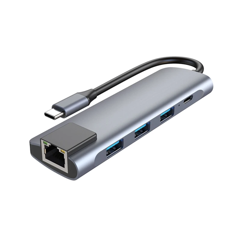 

Док-станция E65A 5 в 1 с портами USB 3,0 и RJ45