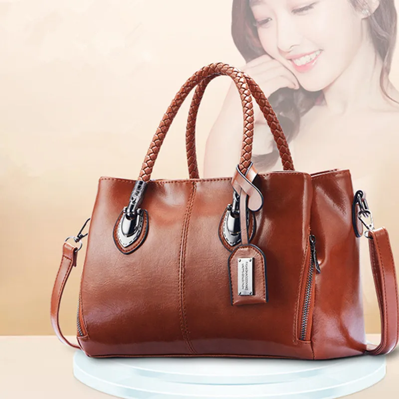 

Vintage PU Leather Luxury Handbags Women Bags Designer Famous Brands Tote Shoulder Messenger Bag Female Bolsa Feminina