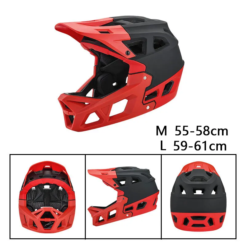 Полнолицевой шлем для защиты от столкновений Mtb взрослых внедорожный горный
