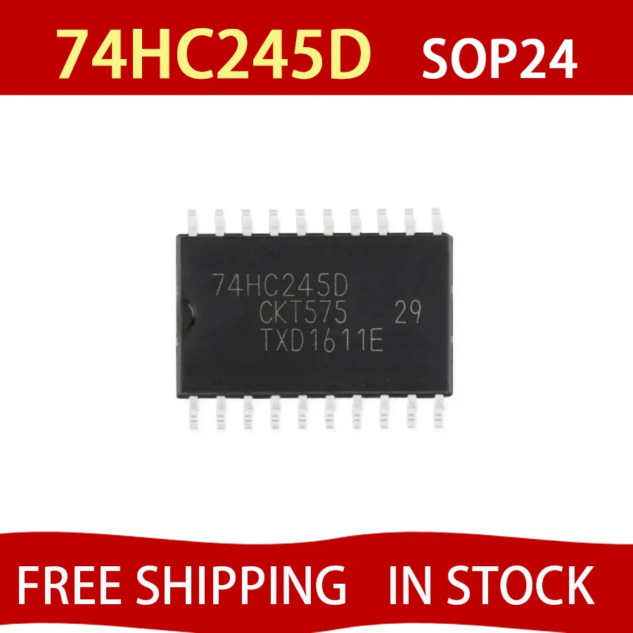 10 шт. 74HC245D SOP24 74HC245 SOP SN74HC245DWR SMD новые и оригинальные IC Бесплатная доставка