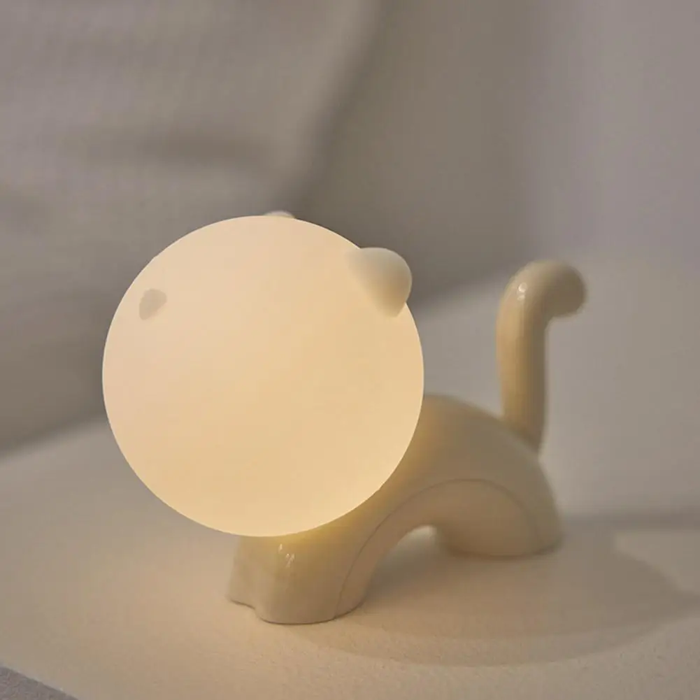 

Ночная лампа с мультяшным котенком, милый подарок, лампа для спальни, прикроватная лампа для детской спальни, настольное украшение