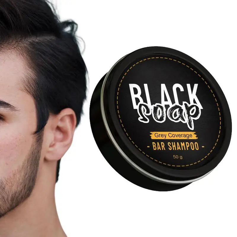 

Серый Восстанавливающий шампунь-брусок для мужчин с обратной затемнением, натуральное серое мыло для удаления волос, серый Твердый шампунь/мыло, серое средство для удаления волос