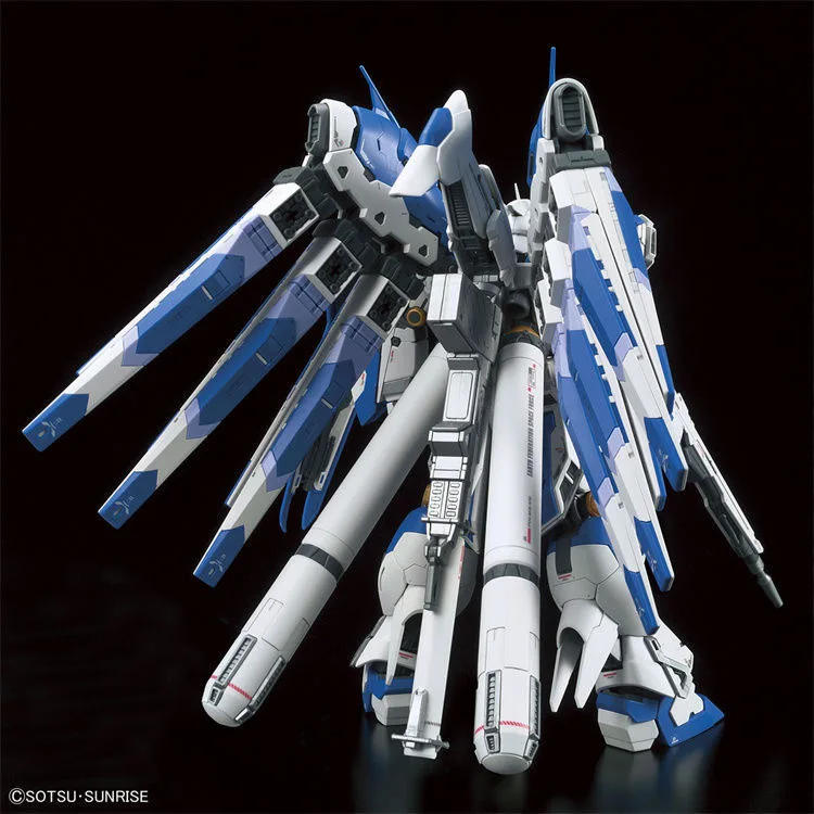 Оригинальная экшн-фигурка Bandai в стиле аниме Gundam Rg 1/144 Rx-93-v2 Hi-v Nu Gunpla Коллекционная