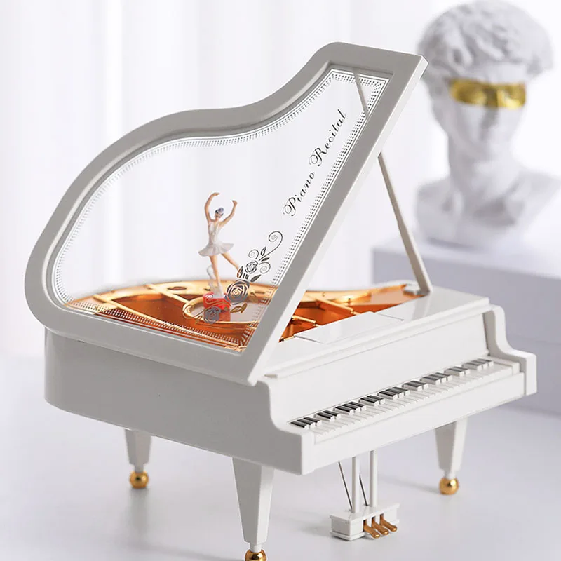 

Sky City Piano Music Box Desk Ornaments Music Box Birthday Gift Girl Dance Ballet Girl Valentine's Day Gift