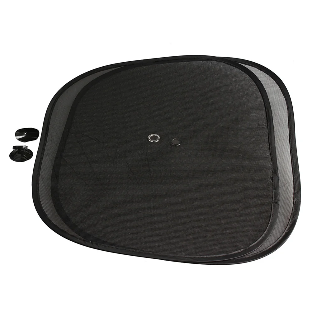 

2 Pair Car Windshield Sunshade Side Windscreen Sun Shade UV Rays Protector Sunshade (Black)