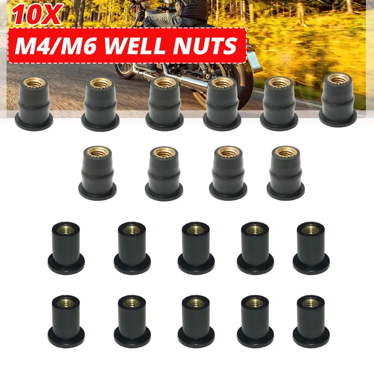 

10pcs M5 5mm Rubber Well Nuts Kayak Accessories Blind Fastener Rivet Fishing Kayak Accessories Jack Nuts Windscreen