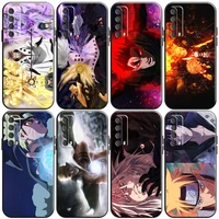 japan naruto anime phone case for huawei honor 10 v10 10i 20 v20 20i 10 20 lite 30s 30 lite pro black silicone cover soft