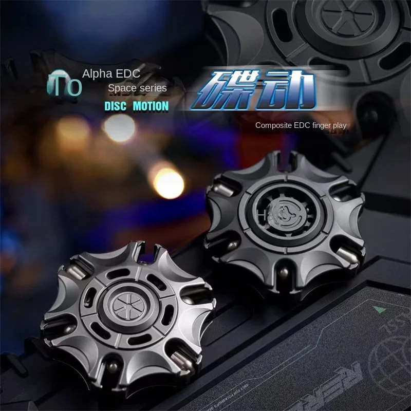 WK Alpha Space Series Disc Fidget Spinners Composite EDC Finger Play Decompression Snap Coin