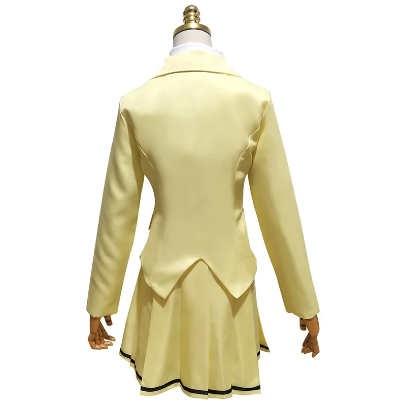 Аниме WataMote Tomoko Kuroki карнавальный костюм для женщин и девочек милая желтая юбка JK