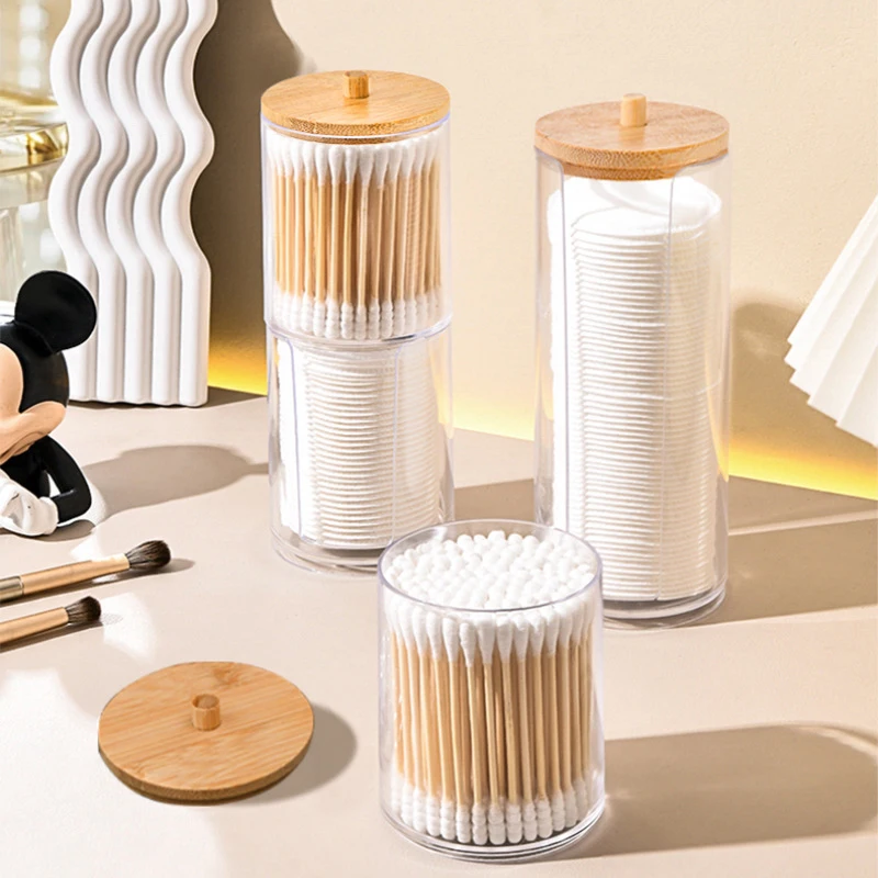 Органайзер для макияжа коробка хранения косметики держатель ватных тампонов