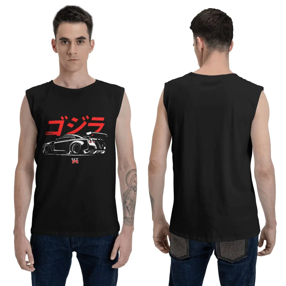 Майка для Nissan R35 Gtr Skyline Race Car V6 Jdm японские топы жилет рубашка без рукавов подарок