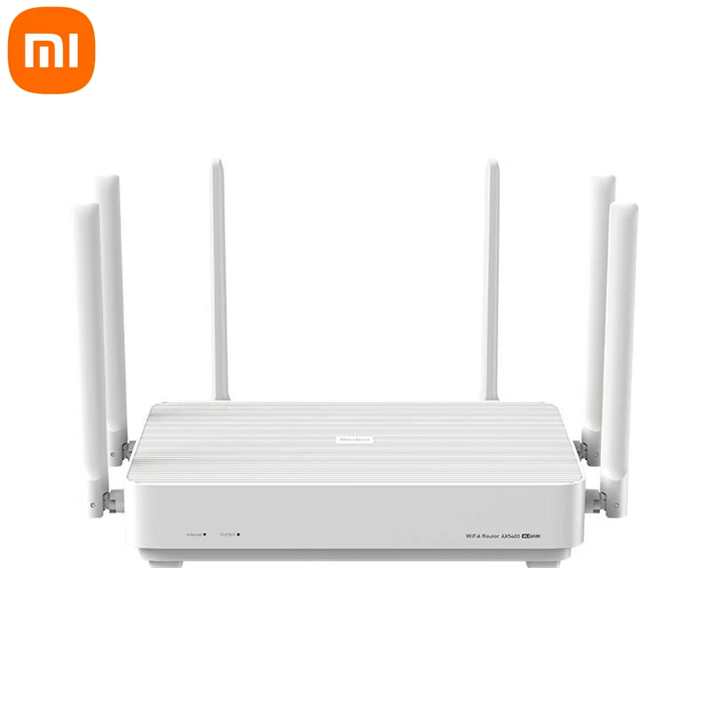 

Xiaomi Redmi AX5400 Wifi Router Mesh System WiFi 6 Plus 4K QAM 160MHz High Bandwidth 512MB Memory for Home Work With Xiaomi App