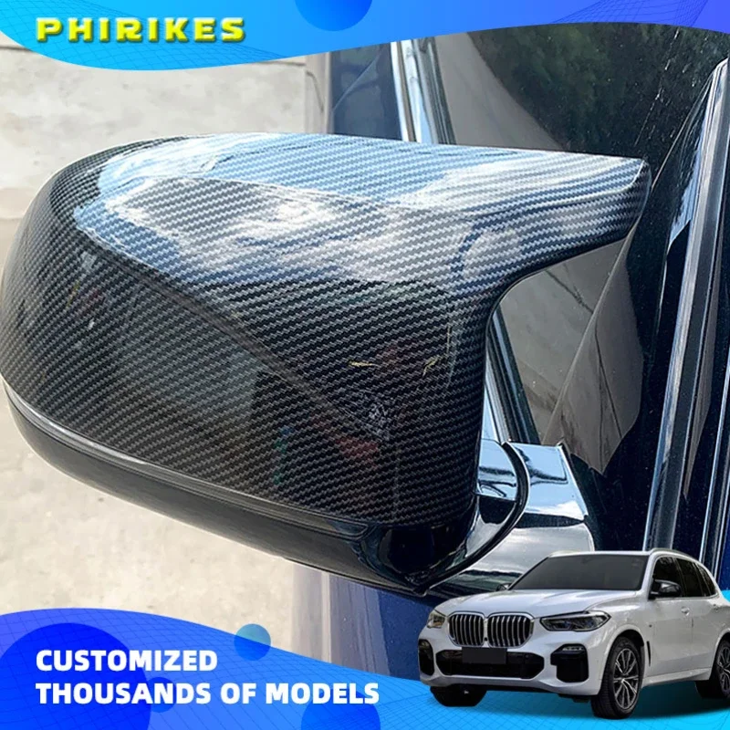 

Car Side Door Rearview Side Mirror Cover Cap For BMW F15 X5 F16 X6 F25 X3 F26 X4 Parts styling