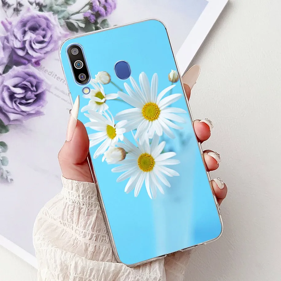 Фото Чехол для Samsung Galaxy M30 M20 M10 SM-M305F SM-M205F SM-M105F, популярные чехлы для телефонов с цветочным принтом для Samsung M30 GalaxyM30, бампер №2