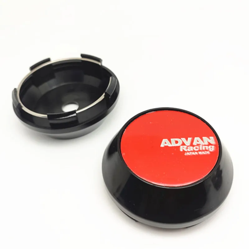 

Колпачки для центра гоночных колес Advan, автомобильные диски с защитой от пыли, эмблема, аксессуары для автостайлинга, 4 шт., 65 мм