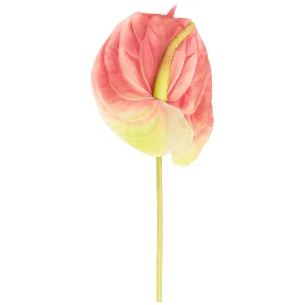 ЦВЕТОК ИСКУССТВЕННЫЙ АНТУРИУМ ВЫСОТА 51СМ | зелень искуссственная цветы декор