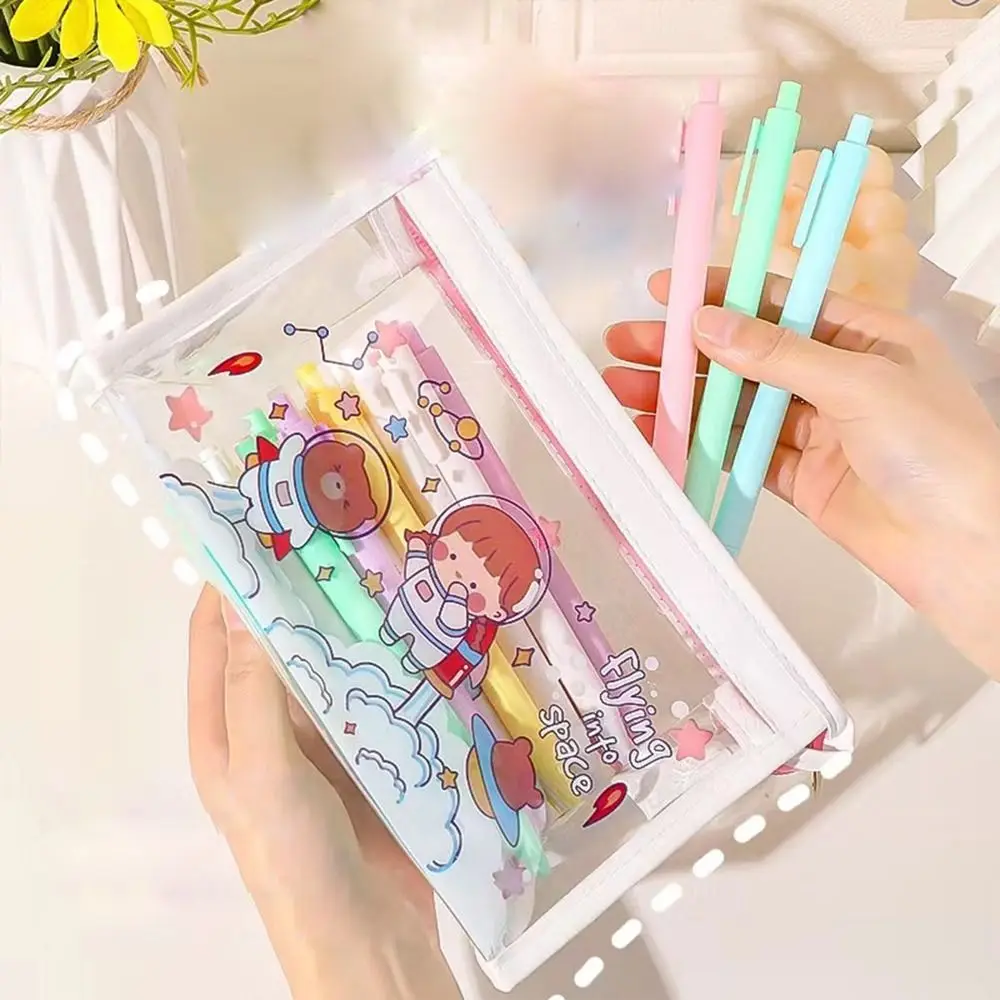 

Детские косметички для макияжа, школьные принадлежности в Корейском стиле, сумка для канцелярских принадлежностей, настольные сумки для хранения, фотокарандаш