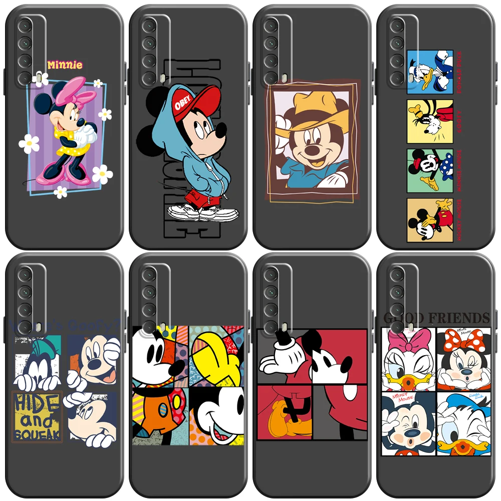 

Disney Mickey Mouse Cartoon Phone Case For Huawei Honor 7 8 9 7A 7X 8X 8C V9 9A 9X 9 Lite 9X Lite Black Back Silicone Cover
