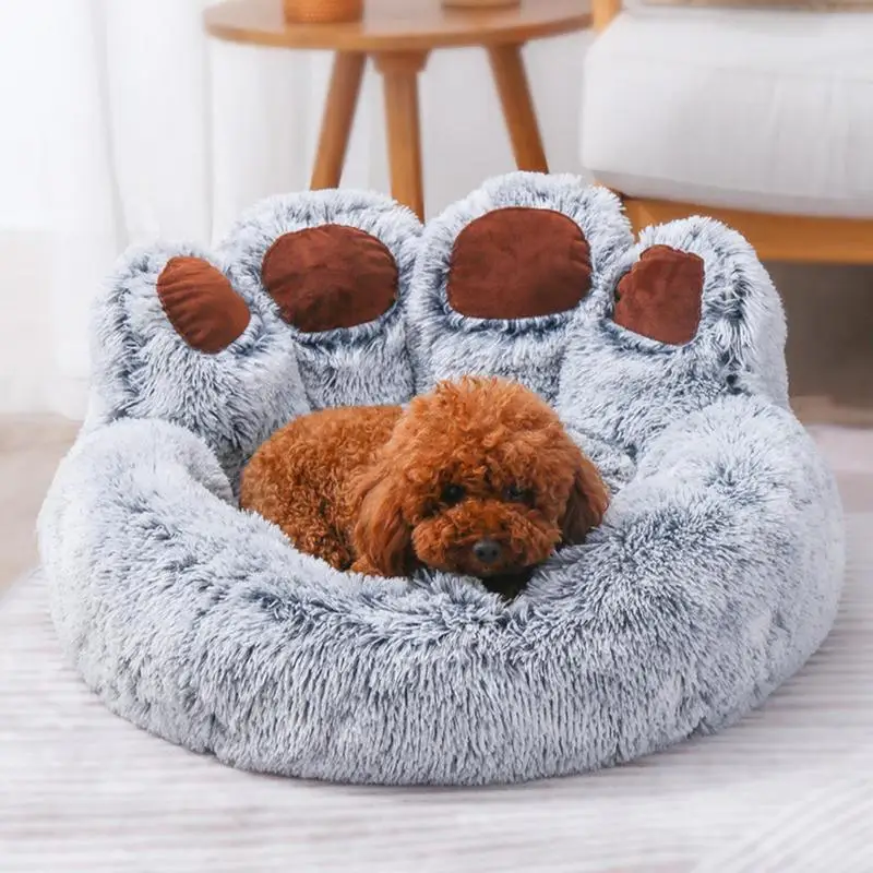 

Pet Dog Bed Autumn Winter Warm Cozy Dog House Soft Fleece Nest Dog Baskets Cat Mat Lovely Pet Kennel Supplies Dog Accessories