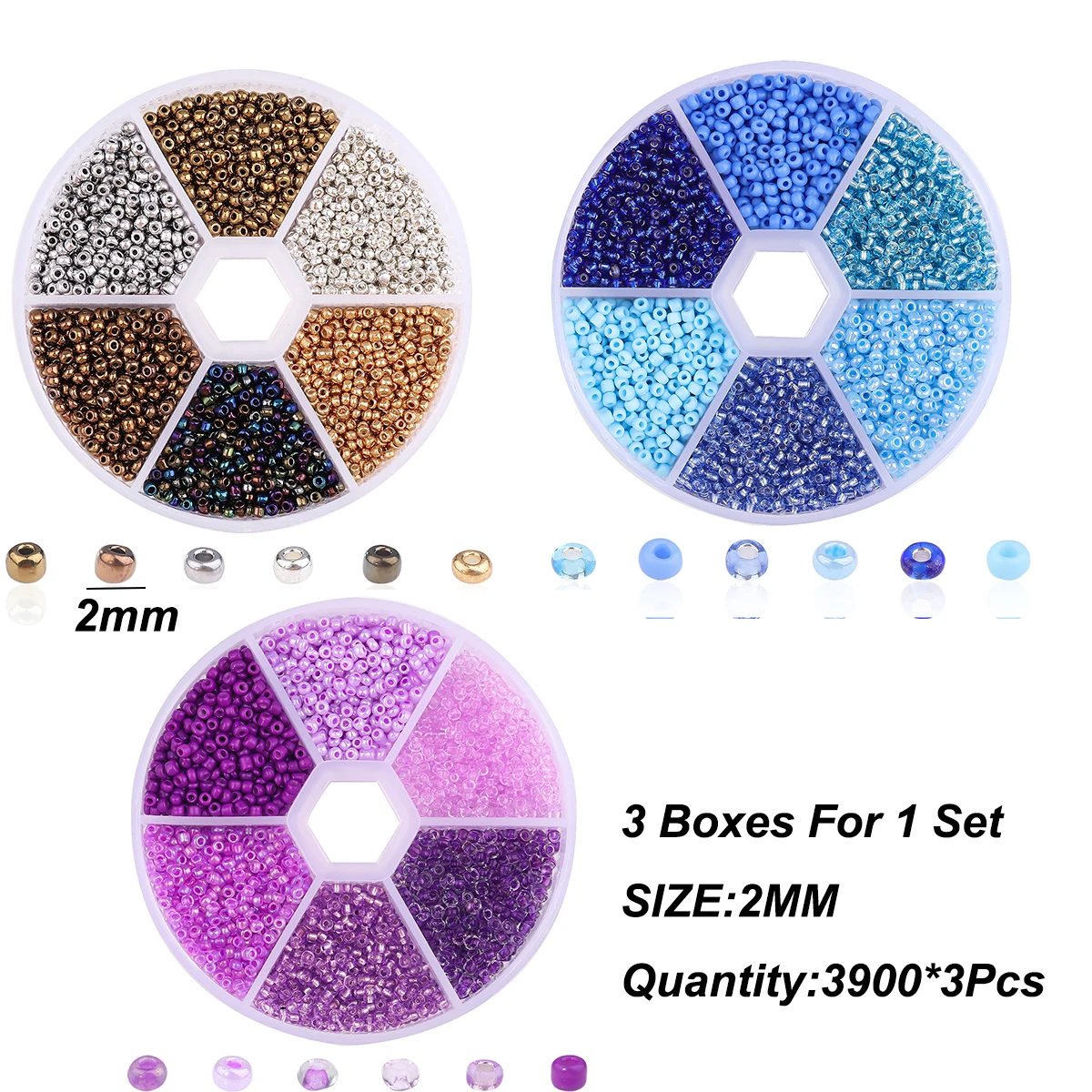 3900*3 шт./упаковка стеклянные рисовые бусины