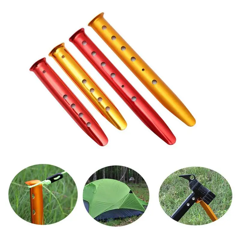 

ShineTrip 23cm 31cm Aluminum U-Shaped Tent Nail Tent Stakes Snow Peg Sand Peg Outdoor Camping Hiking Beach Tent Accessories