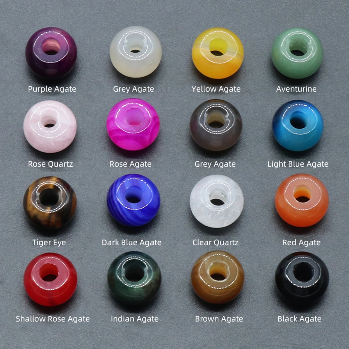 

Natural Stone Ornament Large Hole Beads Gemstone Healing Landscape for Jewelry Making Fish Tank Study Room Accessories Gifts