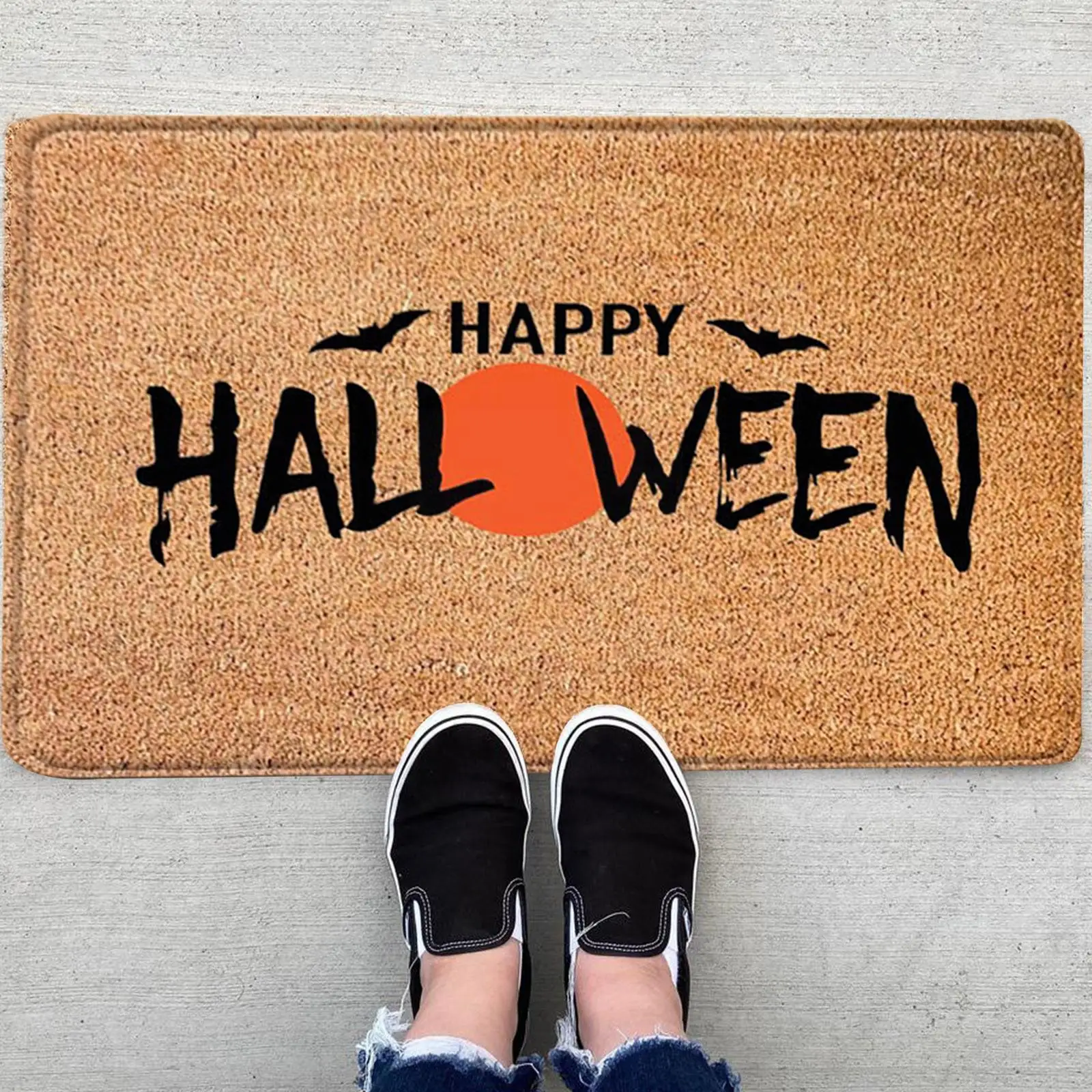 40*60cm Halloween Door Mat Pumpkin Witch Floor Mat Bathroom Party Home Mat Room Welcome Bedroom Home Living Decor Door Hall B4V4 images - 6