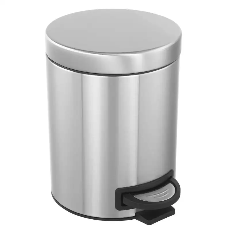 

Beautiful 5L Stainless Steel Round Garbage Can for Kitchen Use - Keep your Kitchen Organized and Clean.