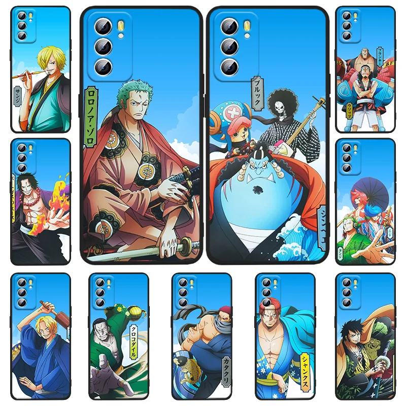 

Anime One Piece For OPPO Realme 5 6 6i 6s 7 8 8i 9i c3 c11 c21Y Q3S Pro Pro+ 4G Narzo 50A 50i GT Master GT2 Pro Black Phone Case