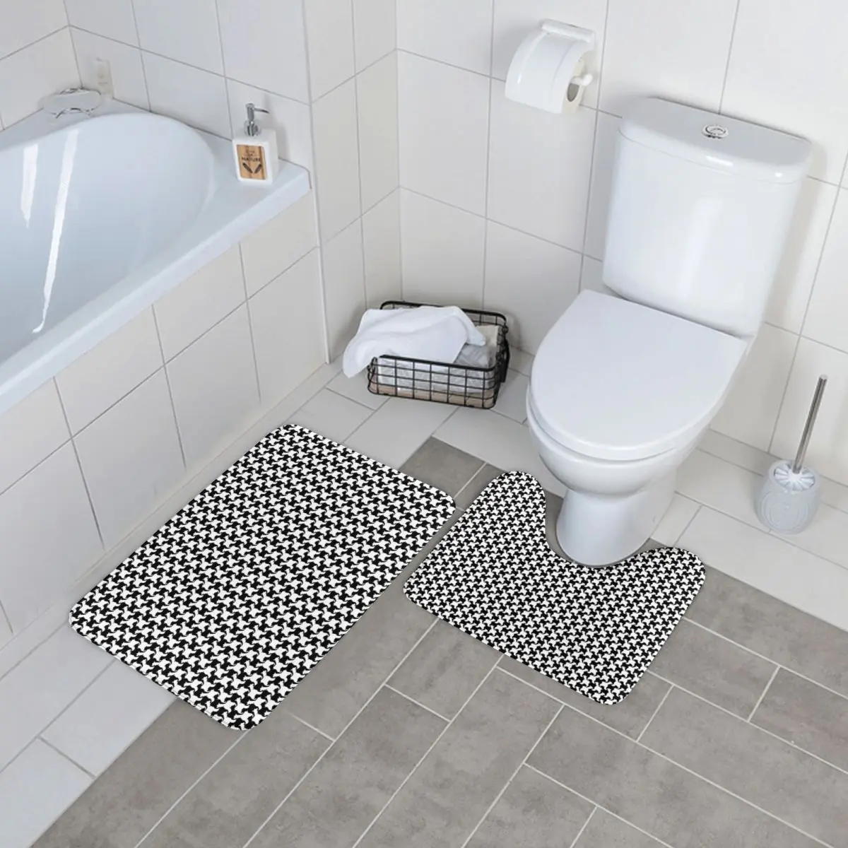 

2 шт., Противоскользящие коврики для ванной, из полиэстера