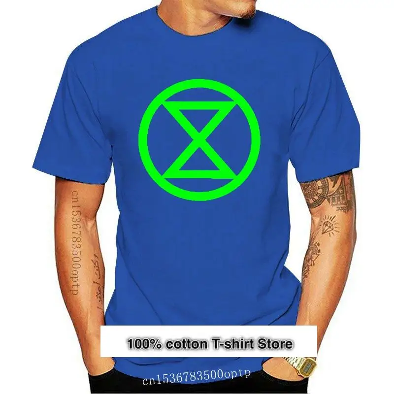 

Camiseta de manga corta para hombre, camisa de manga corta con logo de color verde, unisex