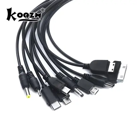 Универсальный 10 в 1 USB многозарядный выдвижной телефонный кабель для сотового телефона
