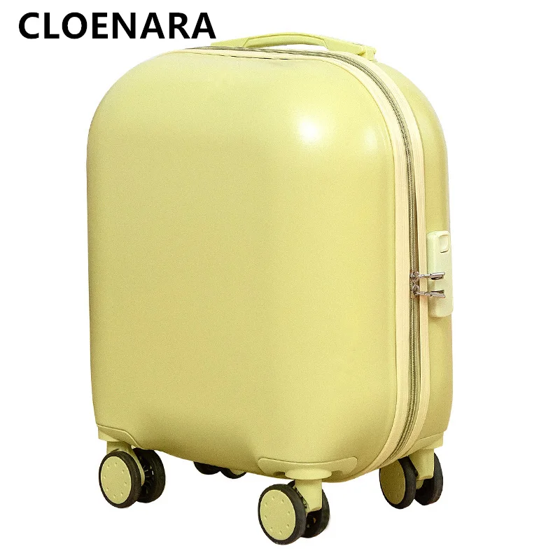 COLENARA  Luggage High Quality Ladies Small Lightweight Trolley Case Students Portable Silent Universal Wheel Rolling Suitcase