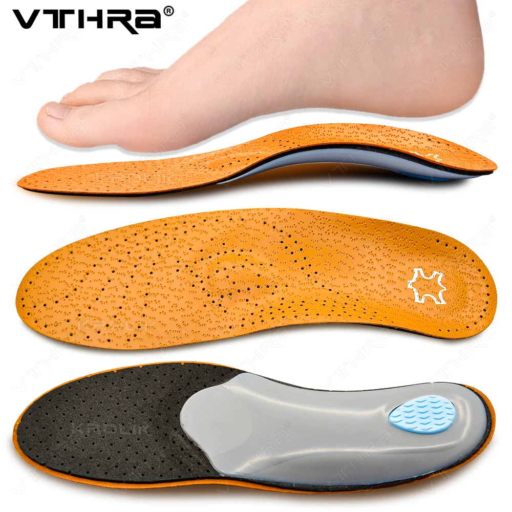

Leather Orthotic Insoles Flat Feet Arch Support Orthopedic Shoes Sole for Insoles for Feet Men Women Children O/X Leg Corrected