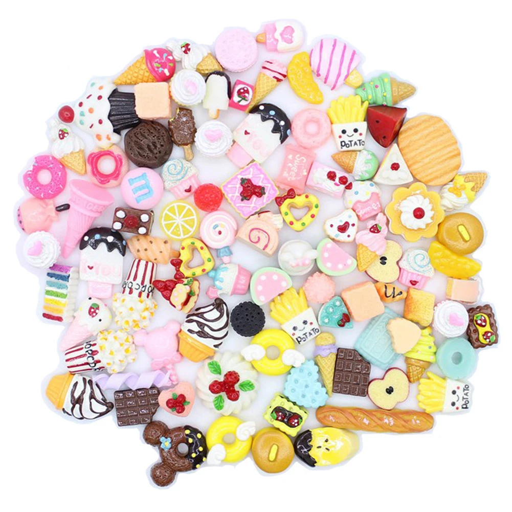 

Slime Beads Multishape Cute Jewelry Accessory Scrapbooking Resin Flatbacks DIY Candy Color