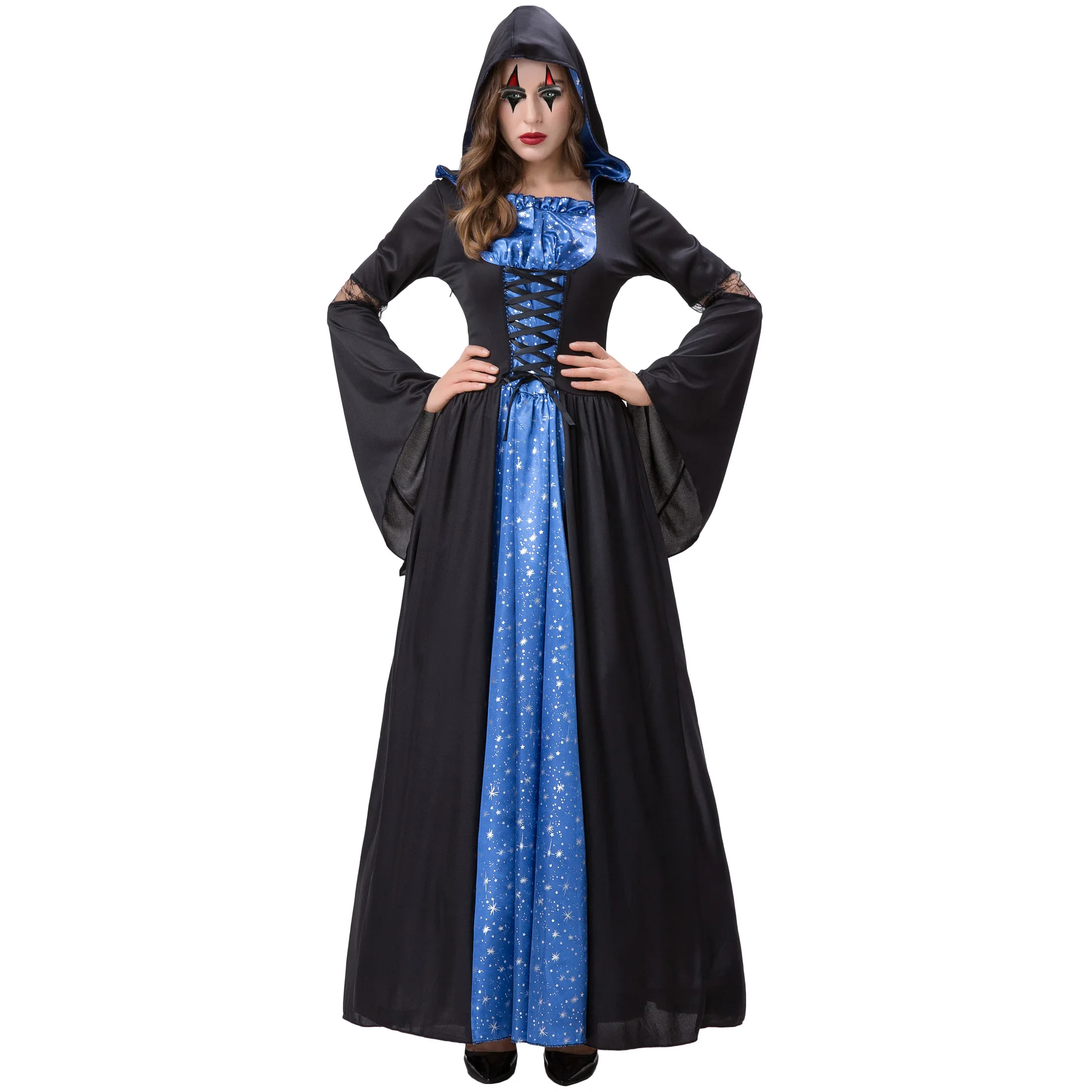 

Halloween Cosplay Devil Vampire Costume Medieval Court Party Costume
