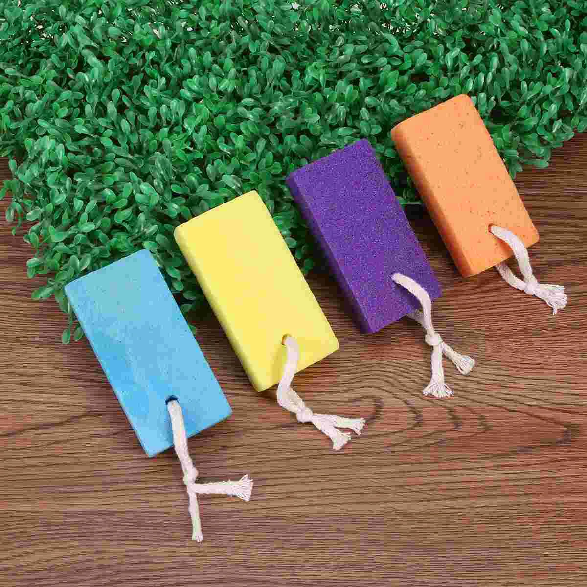 

4PCS Pumice Stone Exfoliators Colorful Callus Remover Care Pedicure Exfoliator Tool ( Mixed Color )