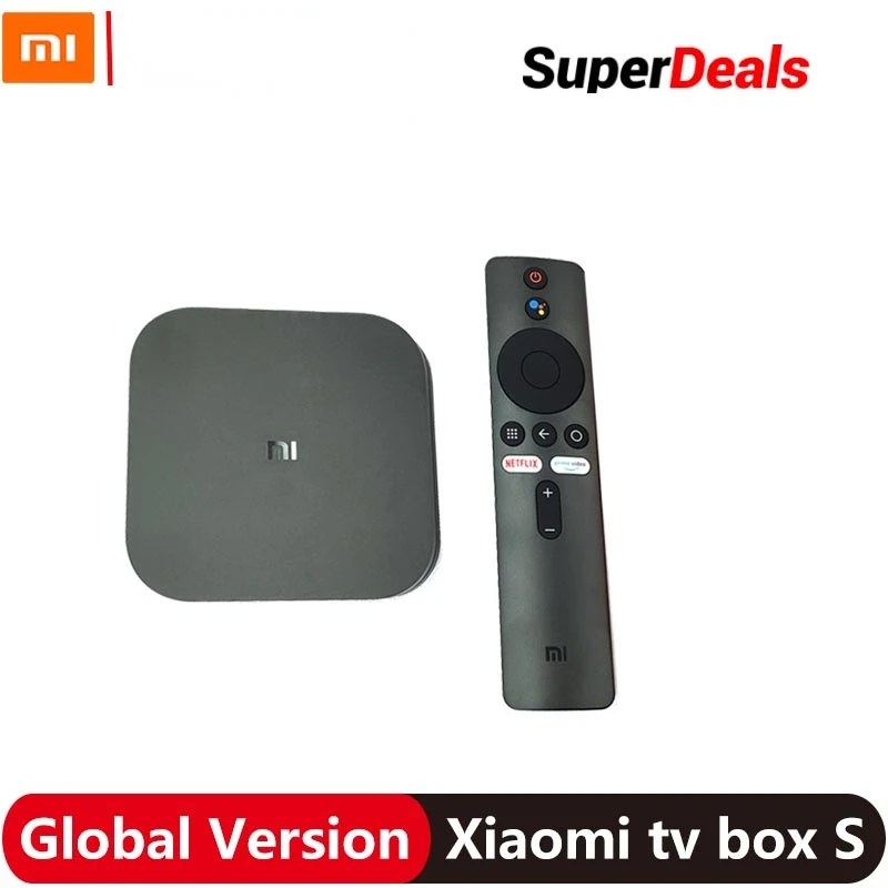 ТВ-приставка Xiaomi Mi TV Box S 4K HDR Android 8 1 Ultra HD 2G 8G WIFI Google Cast Netflix IPTV телеприставка 4