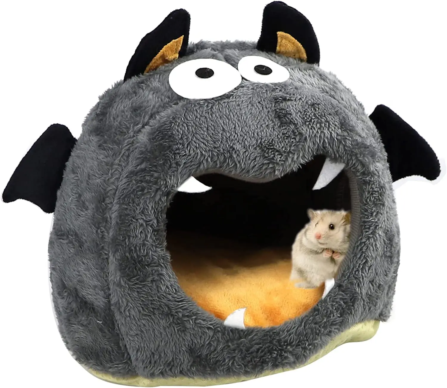 

Guinea Pig Bed Hideout Cozy Small Animal Beds Monster Cave House Halloween Decor Hamster Nest Cage Chinchilla Rabbits Ferret Rat