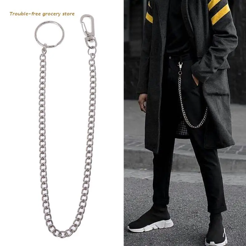 

Hip Hop Pants Chain Secure Travel Wallet Chain Heavy Duty Jeans Link Coil Leash