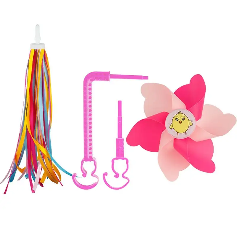 

Windmill Toy Cute Windmill For Bike With Buckle & Tassel Windmill Toy For Kids Bicycle Handlebar Accessories For Boys Girls