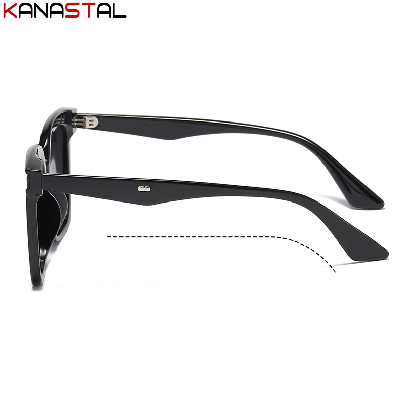 Мужские поляризационные солнцезащитные очки квадратные оправы для очков улицы